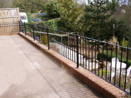 Wrought Iron Railings - Condover Forge Shrewsbury