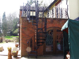 Wrought Iron Stairs - Condover Forge Shrewsbury