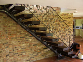 Wrought Iron Stairs - Condover Forge Shrewsbury