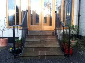 Wrought Iron Handrails - Condover Forge Shrewsbury