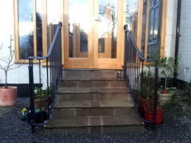 Wrought Iron Handrails - Condover Forge Shrewsbury